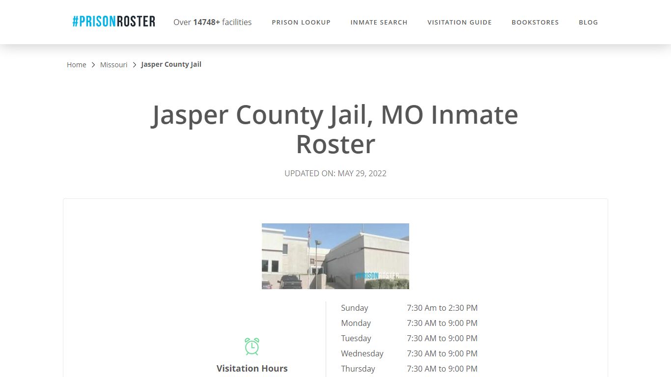 Jasper County Jail, MO Inmate Roster - Prisonroster